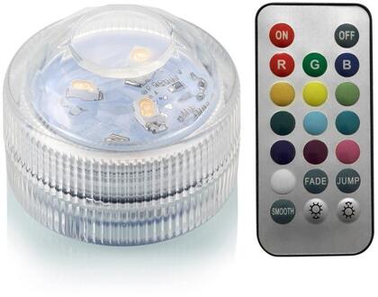 Waterdichte Batterij Aangedreven RGB Submersible LED Licht Onderwater Night Lamp Waxinelichtjes Voor Vaas Bowls Aquarium Party Bruiloft