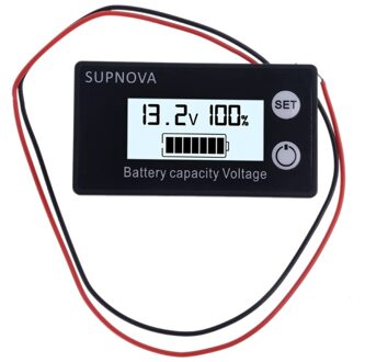 Waterdichte Batterij Capaciteit Indicator Dc 10V-100V Lood-zuur Lithium LiFePO4 Ternair Lithium Voltmeter Panel Meter 12V24V48V72V