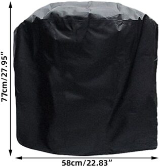Waterdichte Bbq Cover Outdoor Stof Weber Zware Charbroil Grill Cover Regen Beschermende Outdoor Barbecue Cover Ronde 77x58cm