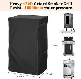 Waterdichte Bbq Grill Cover Barbeque Cover Anti Dust Regen Uv Voor Gas Houtskool Elektrische Barbe Barbecue Accessoires Outdoor Tuin 18.5x17.5x33