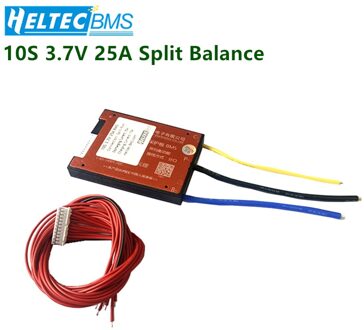 Waterdichte Bms 10S 36V 42V 25A Bms Met Balans Functie Split Poort Fot 3.7V Li-Ion Batterij protectiob Board
