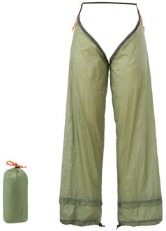 Waterdichte Broek Ultralight Twee Stuk Regenbroek Been Slobkousen Voor Outdoor Fietsen Camping Wandelen Regenkleding leger groen