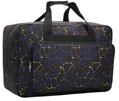 Waterdichte Canvas Tas Grote Capaciteit Opbergtas Reizen Draagbare Hand Tassen Storage Case Met Zakken En Handvat zwart