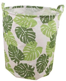 Waterdichte Canvas Wasserij Kleren Mand Boom Patroon Thuis Kleren Vat Kids Speelgoed Opslag Mand Vouwen Opbergdoos Multicolor2
