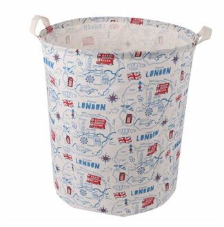 Waterdichte Canvas Wasserij Kleren Mand Boom Patroon Thuis Kleren Vat Kids Speelgoed Opslag Mand Vouwen Opbergdoos Multicolor6