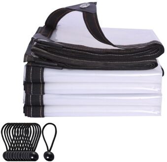 Waterdichte Clear Poly Tarp Transparant Dekzeil Film Windows Regendicht Cover 667A 3x3m