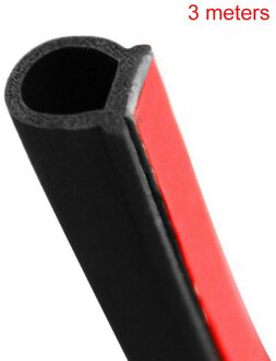 Waterdichte Decoratieve Geluidsisolatie Strip 2M 3M 4M 5M Voor Auto Deur Cover Kofferbak Auto Kleine D-Vormige Afdichting Strip