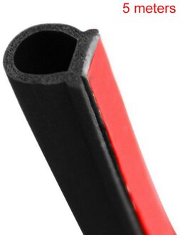 Waterdichte Decoratieve Geluidsisolatie Strip 2M 3M 4M 5M Voor Auto Deur Cover Kofferbak Auto Kleine D-Vormige Afdichting Strip