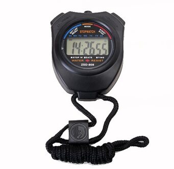 Waterdichte Digitale LCD Sport Stopwatch Chronograaf Timer Counter Alarm Sport Horloges