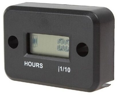 Waterdichte Digitale Urenteller Lcd Display Draagbare Motor Gauge Urenteller Voor Motorfiets/Boot Motoren Teller Urenteller zwart