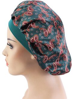 Waterdichte Douche Cap Thicken Elastische Bad Hoed Badmuts Voor Vrouwen Spa Kapsalon Badkamer Accessoires groen