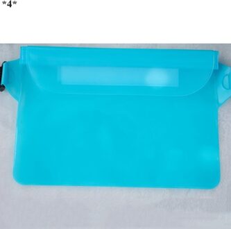 Waterdichte Drift Duiken Zwemmen Tas Onderwater Dry Schouder Taille Pack Bag Pocket Pouch Pvc Zak Waterdichte Rugzak Universal licht blauw