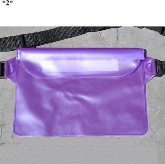 Waterdichte Drift Duiken Zwemmen Tas Onderwater Dry Schouder Taille Pack Bag Pocket Pouch Pvc Zak Waterdichte Rugzak Universal paars