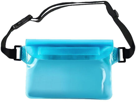 Waterdichte Drift Duiken Zwemmen Tas Onderwater Dry Schouder Taille Pack Bag Pocket Pouch Voor Iphone 7 8 Xr Xs Case cover/Camera blauwe kleur