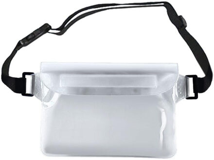 Waterdichte Drift Duiken Zwemmen Tas Onderwater Dry Schouder Taille Pack Bag Pocket Pouch Voor Iphone 7 8 Xr Xs Case cover/Camera witte kleur