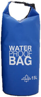 Waterdichte duffel bag/plunjezak 15 liter blauw