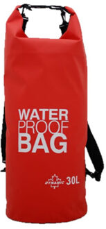 Waterdichte duffel bag/plunjezak 30 liter rood - Reistas (volwassen)