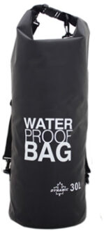 Waterdichte duffel bag/plunjezak 30 liter zwart
