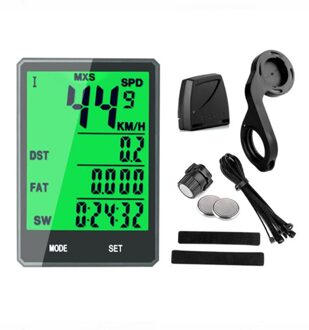 Waterdichte Fiets Computer Draadloze En Bedrade 2.8 "Mtb Bike Fietsen Kilometerteller Stopwatch Snelheidsmeter Horloge Led Digitale Rate
