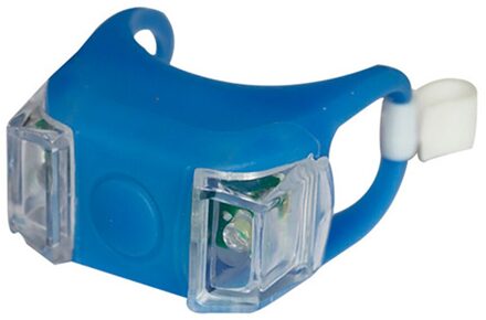 Waterdichte Fiets Licht, Siliconen Achterlicht, Dual Led Licht, Voor En Achter Led Lampen blauw - blauw LED