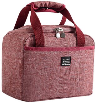 Waterdichte Geïsoleerde Lunch Zakken Oxford Reizen Noodzakelijk Picknick Pouch Unisex Thermische Diner Doos Voedsel Case Accessoires Gear Rood