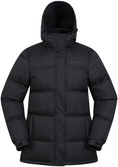 Waterdichte gewatteerde jas voor dames (Zwart) - maat