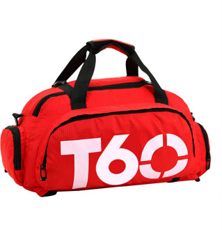 Waterdichte Gym Sporttas Mannen Vrouwen Fitness Tas Training Rugzakken met Strips Pouch Rugzak Reistassen Outdoor T60 Rood