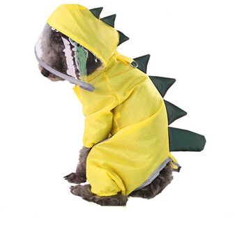 Waterdichte Hond Regenjas Hooded Dinosaurus Regenjas Dierbenodigdheden Regen Jas Voor Dierbenodigdheden Licht Gewicht Eenvoudige Stijl Mooie YE / XL