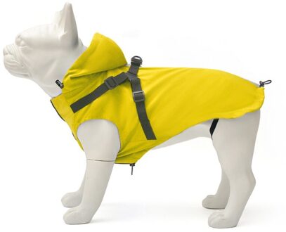 Waterdichte Hond Regenjas Met Harnas Regen Jassen Reflecterende Veiligheid Pet Regenjas Jas Voor Kleine Medium Grote Honden geel / M