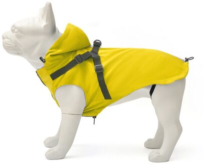 Waterdichte Hond Regenjas Met Harnas Regen Jassen Reflecterende Veiligheid Pet Regenjas Jas Voor Kleine Medium Grote Honden geel / XS