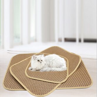 Waterdichte Huisdier Kattenbakvulling Mat Opvouwbare Eva Double-Layer Katten Mat Bodem Antislip Huisdier Kattenbakvulling Kat Mat laag Huisdier Kattenbakvulling Catcher Mat