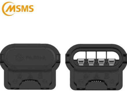 Waterdichte IP67 Solar Clip-On Junction Box Met 4mm2 Kabel En 3 Diodes 25A 45V PV-JB01-B