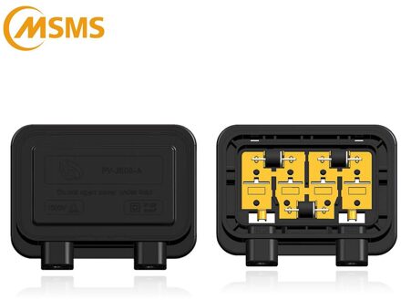 Waterdichte IP67 Solar Clip-On Junction Box Met 4mm2 Kabel En 3 Diodes 25A 45V PV-JB08-A