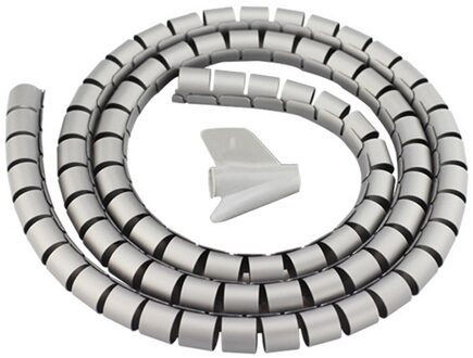 Waterdichte Kabel Cover Elektrische Draden Universal Plastic Beschermhoes Kabel Shield Cord Management Kit Voor Thuis grijs / 2.5cmx230cm