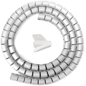 Waterdichte Kabel Cover Elektrische Draden Universal Plastic Beschermhoes Kabel Shield Cord Management Kit Voor Thuis wit / 1.6cmx230cm