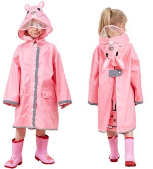 Waterdichte Kids Jongens Meisjes Regenkleding 3d Cartoon Een Stuk Regenjas Kinderen Regenkleding Pak Hooded Regenjas Jas ponchos C22 C / M