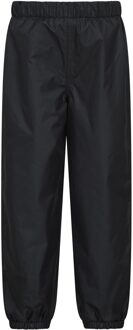 Waterdichte kinder/kinder fleece gevoerde broek (Zwart) - 3-4J / 98-104cm