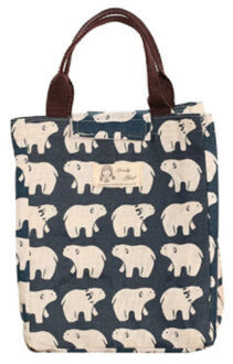 Waterdichte Lunch Tas voor Vrouwen Koeler Lunchbox Tas Tote canvas lunch tas Isolatie Pakket Draagbare Thermische Lunch Tas