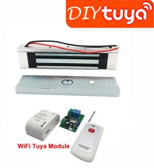 Waterdichte Magneet Deurslot 350Lbs 180Kg Elektrische Magnetisch Slot Voor Deur Toegangscontrole Systeem EM180-Tuya