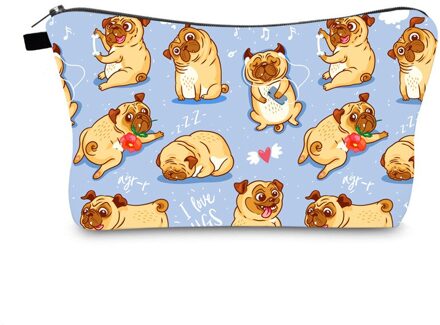 Waterdichte Make-Up tas Afdrukken Luipaard Cosmetische Zak Hond Print Organizer Tas Vrouwen Multi functie Beauty Bag