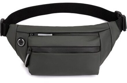 Waterdichte Man Heuptas Mode Borst Pack Outdoor Sport Crossbody Tas Toevallige Reizen Mannelijke Bum Belt Bag donker groen
