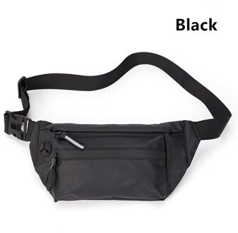 Waterdichte Man Heuptas Vrouwen Mode Borst Pack Outdoor Sport Crossbody Tas Toevallige Reizen Mannelijke Bum Heuptas Fanny Pack zwart