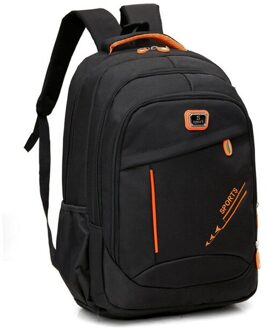 Waterdichte Mannen Rugzak Oxford Doek Materiaal Multifunctionele Grote Capaciteit Casaul Outdoor Reizen Business Student Tas oranje