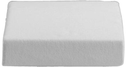 Waterdichte Matrasbeschermer Molton - 90x200 Cm - Katoen/Polyester - Wit