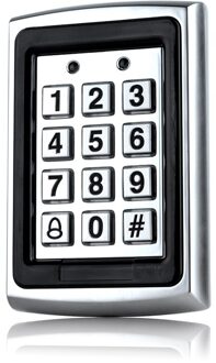 Waterdichte Metalen Rfid Toegangscontrole Toetsenbord Wachtwoord 1000 Gebruikers Kaartlezer Toetsenbord Sleutelhangers Wachtwoord Toegang Lock Deur Access Con