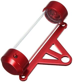 Waterdichte Motorrijwiel Tube Tax Disc Cilindrische Houder Frame Real Universal Black Moto Accessoires Auto-Styling Rood