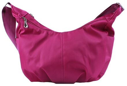 Waterdichte Nylon Hobo Messenger Bags Vrouwen Crossbody Schoudertassen Dames Handtassen Vrouwen licht paars