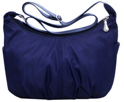 Waterdichte Nylon Hobo Messenger Bags Vrouwen Crossbody Schoudertassen Dames Handtassen Vrouwen marine blauw