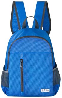 Waterdichte Nylon Vrouwen Rugzak Effen Kleur Toevallige Rugzak Voor Tieners Vrouwen Grote Capaciteit Dames Schooltas lucht blauw