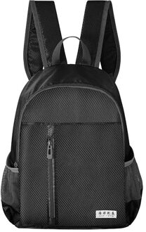 Waterdichte Nylon Vrouwen Rugzak Effen Kleur Toevallige Rugzak Voor Tieners Vrouwen Grote Capaciteit Dames Schooltas zwart